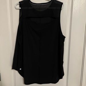 Womens Lululemon Sculpt tank top. Black size 20